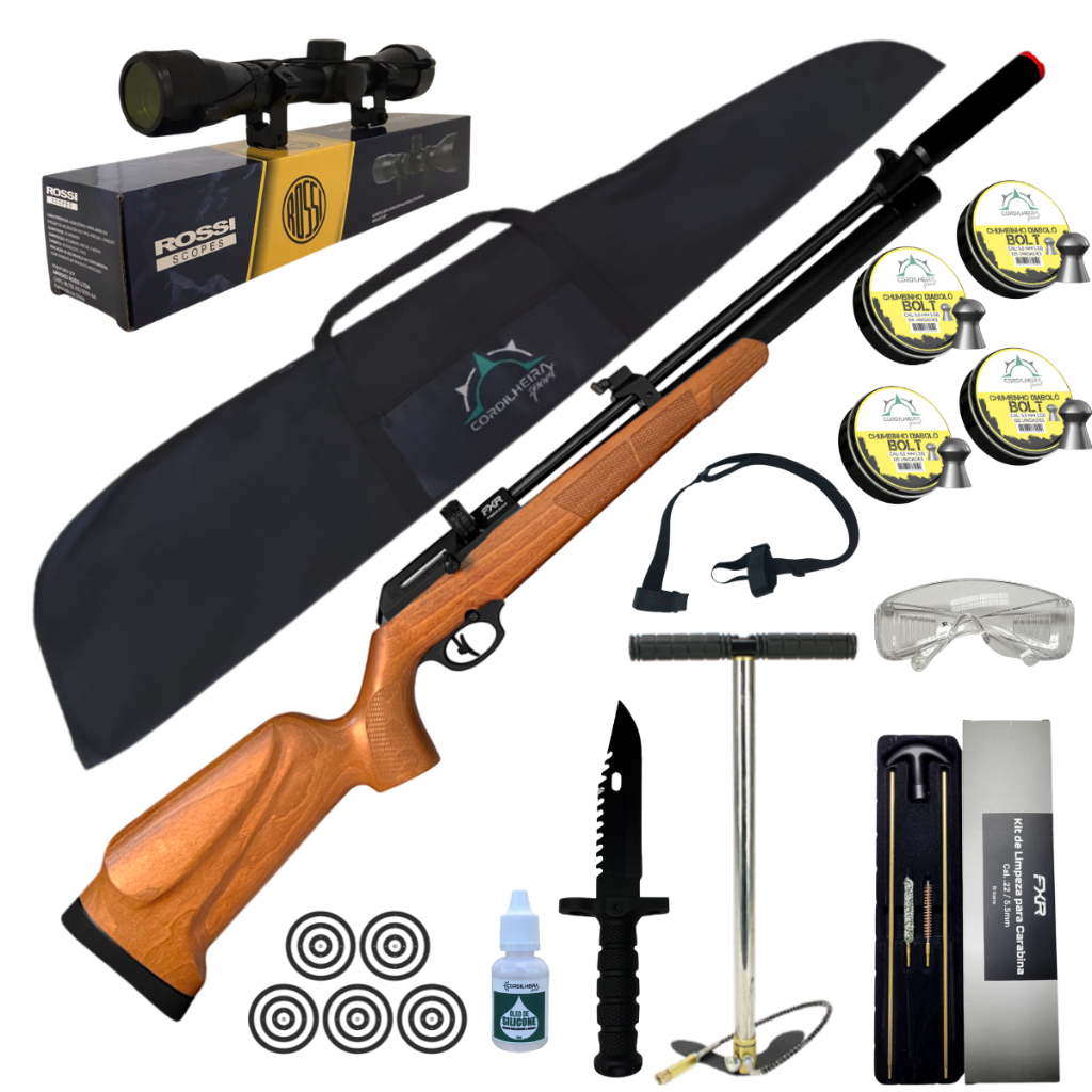 Combos Carabina de Pressão FXR ARTEMIS PCP PR900W G3 5,5mm + Escolha seu Kit