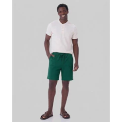 Bermuda Masculina Comfort Bolso Frontal Em Moletom