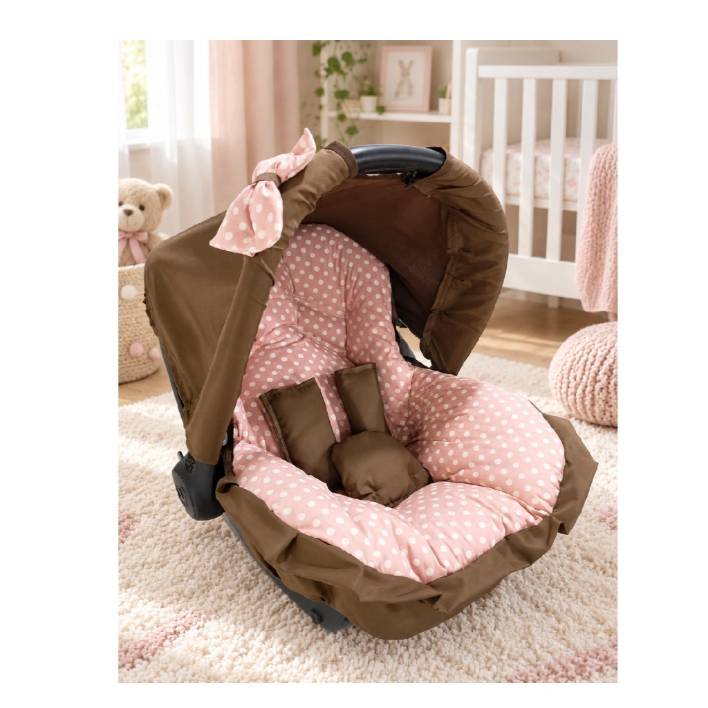 Capa estofada para bebê conforto