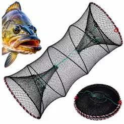Covo Armadilha De Pesca Mola Grande Traira Bagre Lambari Camarão Piau isca viva - Malha 1cm