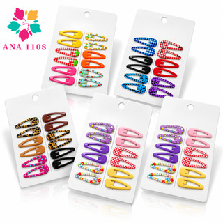 ANA1108 60Unidades Presilhas de Cabelo Coloridas Modelo Dopamina/Estampado/Antiderrapante…