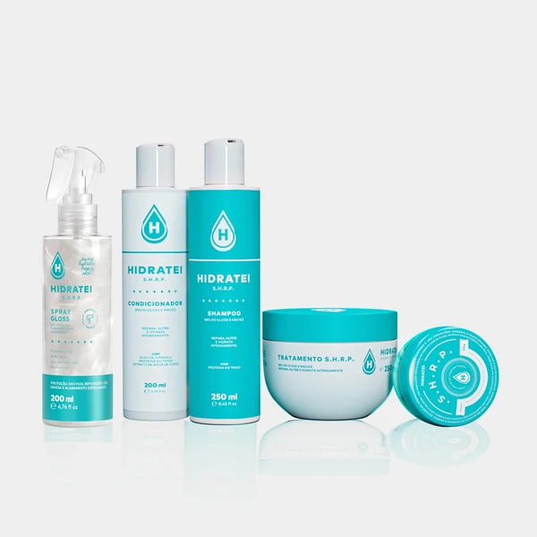 Kit SHRP Hidratei Shampoo + Condicionador + Máscara + Proteína + Spray Gloss