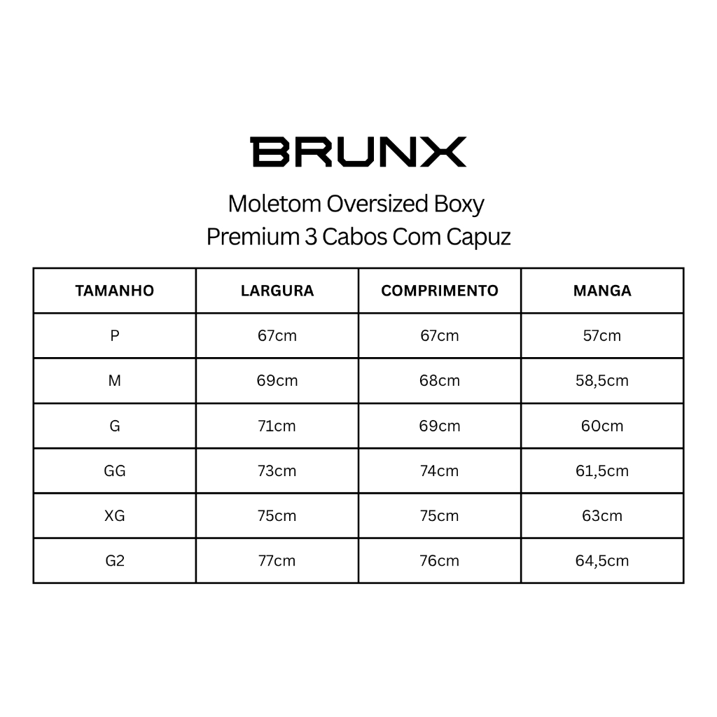 Moletom Oversized Boxy 400g com Capuz – BRUNX · foto 2