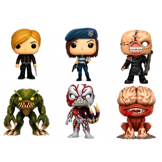 Bonecos Colecionáveis Action Figure Resident Evil - Leon,Jill, Nemesis, Tyrant, Licker, Hunter.
