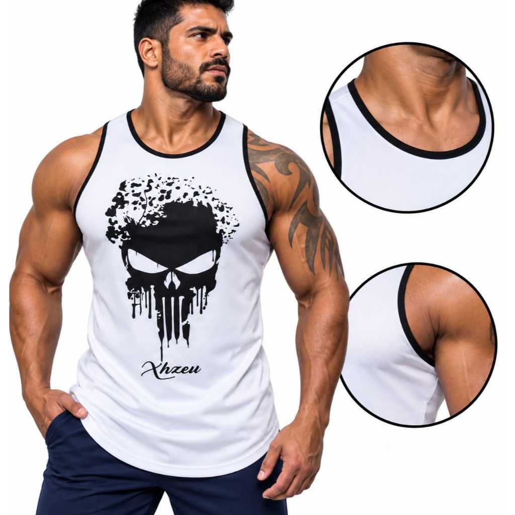 Regata Long Treino Academia Musculação Caminhada Fitness 100% Poliéster