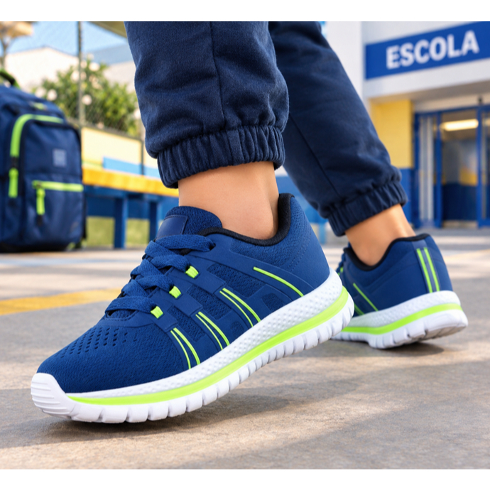 Tenis Infantil Kids Olymp Confortavel Macio Leve Dia das Crianças Oferta