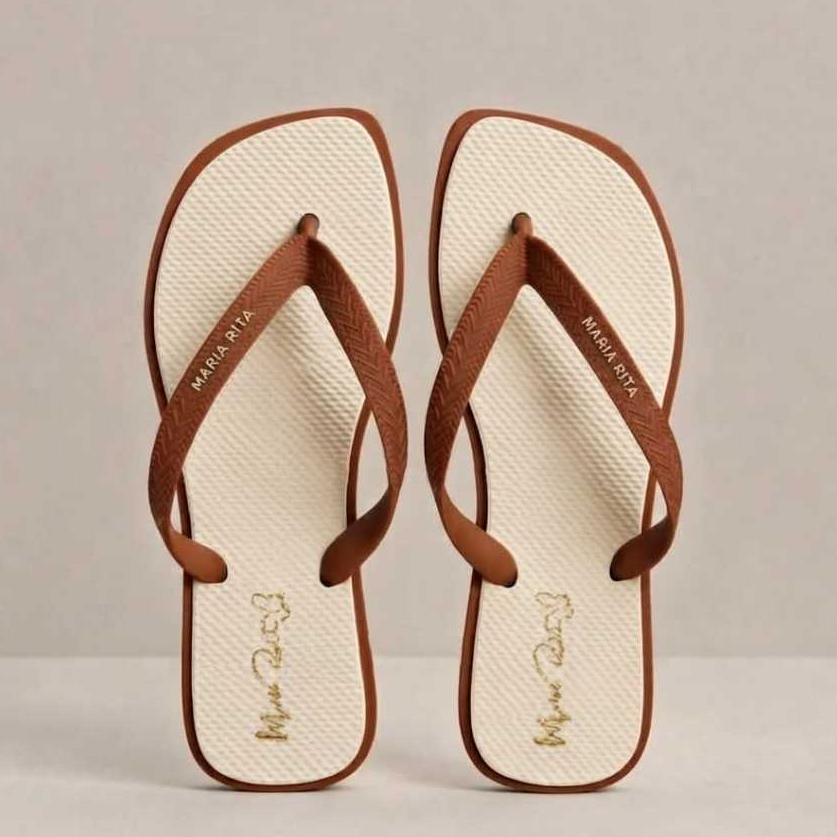CHINELO RASTEIRA DUAS CORES ANTI DERRAPANTE ESTILO CONFORTO PREMIUM TOP MR