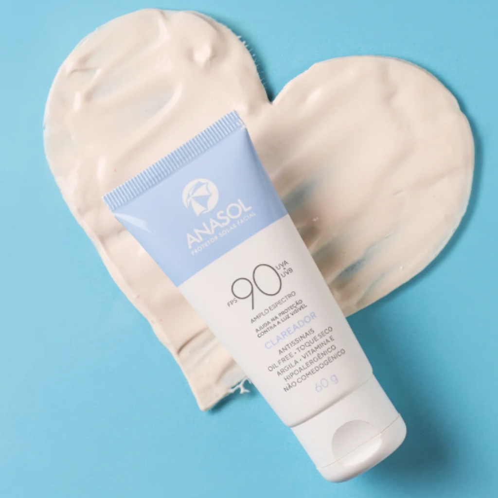 Protetor Solar Facial Anasol Clareador FPS 90 Anti-Manchas Oil Free 60g · foto 2