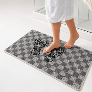 Tapete Para Banheiro Kit 10/5 Toalha de Piso Toalha de Chão Pezinho Listrado Decorado Excelente Acabamento
