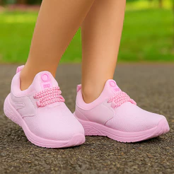 Tênis Feminino Calce Facil Infantil Menina Sapato Feminino Infantil Macio Escolar