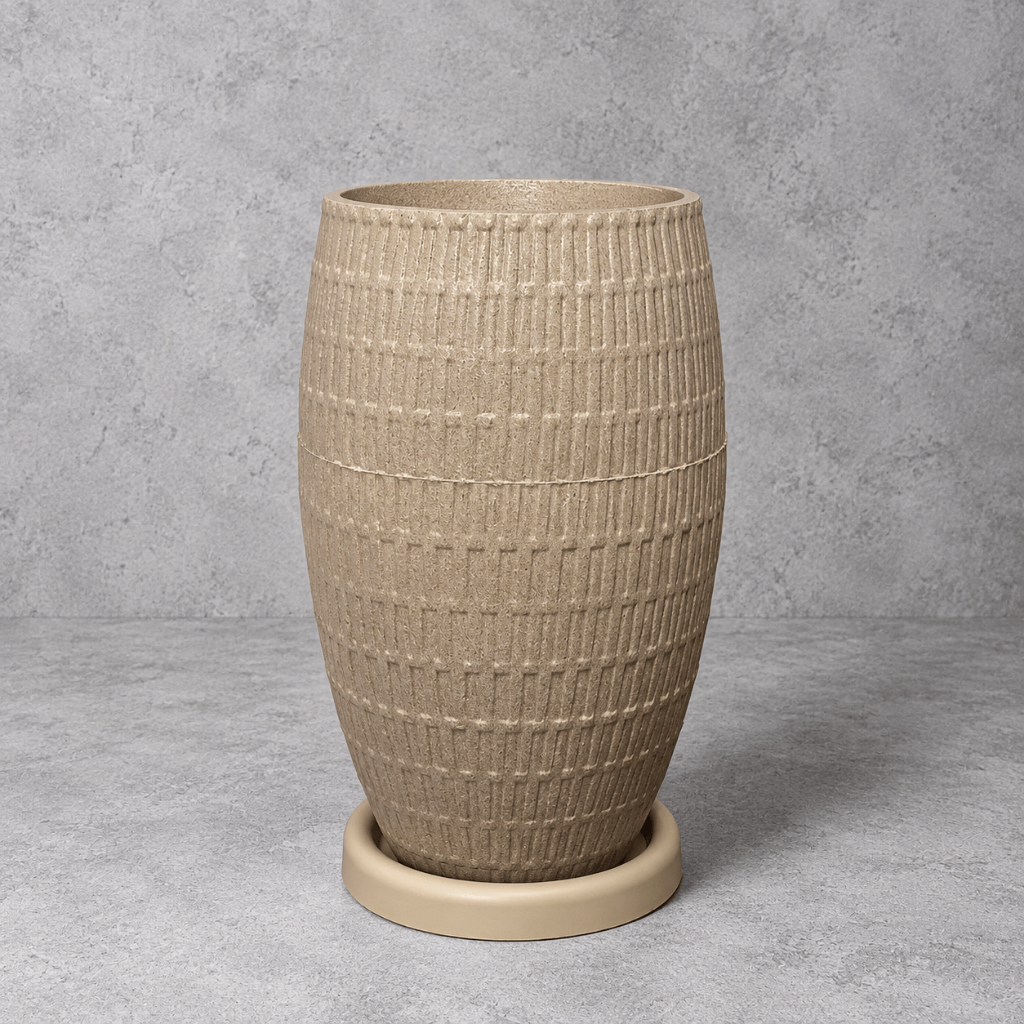 Vaso para Planta Oval 43 cm Decorativo em Polietileno Leve e Resistente