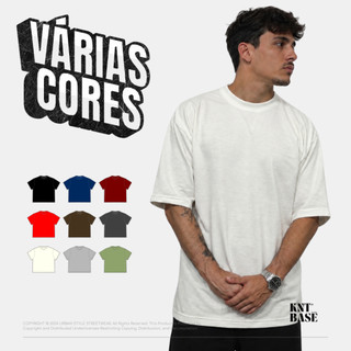 Camiseta Oversized Streetwear Premium em Malhão Várias Cores Envio Rápido