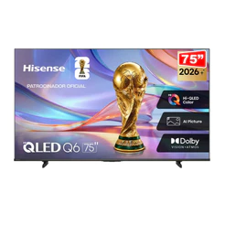 Smart TV Hisense 75" QLED 4K UHD HDR10+ 60Hz — 75Q6QVV