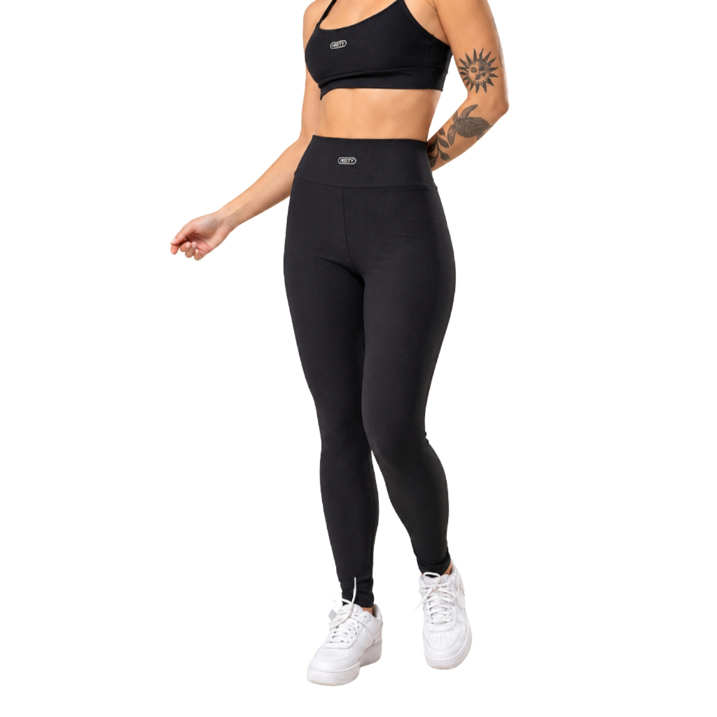 Legging Feminina Fitness Cintura Alta Compressão Zero Transparência Academia Nara Treino Corrida