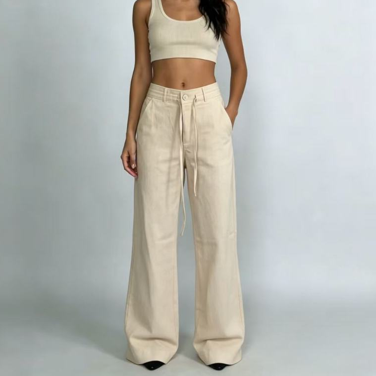 Calça Cintura média Versátil - Perfeita para Looks Casuais e Elegantes