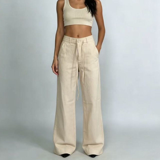 Calça Cintura média Versátil - Perfeita para Looks Casuais e Elegantes