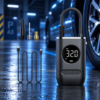 Compressor De Ar Elétrico Portátil Digital Ncher Pneu Carro Moto Bike Bicicleta Bola Piscina Inflável