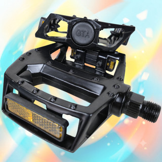 Pedal Plataforma Aluminio Bicicleta Rosca Grossa Gta 9/16 Refletor Bike MTB Esferado