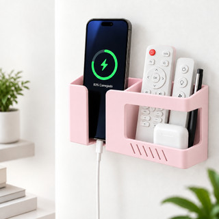 Organizador de Quarto Feminino Para Celular Carregador Controle Remoto Controle Ar Condicionado Com Fita 3M