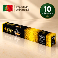 Cápsula Importada Café Premium Gold Bicafé 10 Cápsulas Importadas Compatível Nespresso Intensidade 7