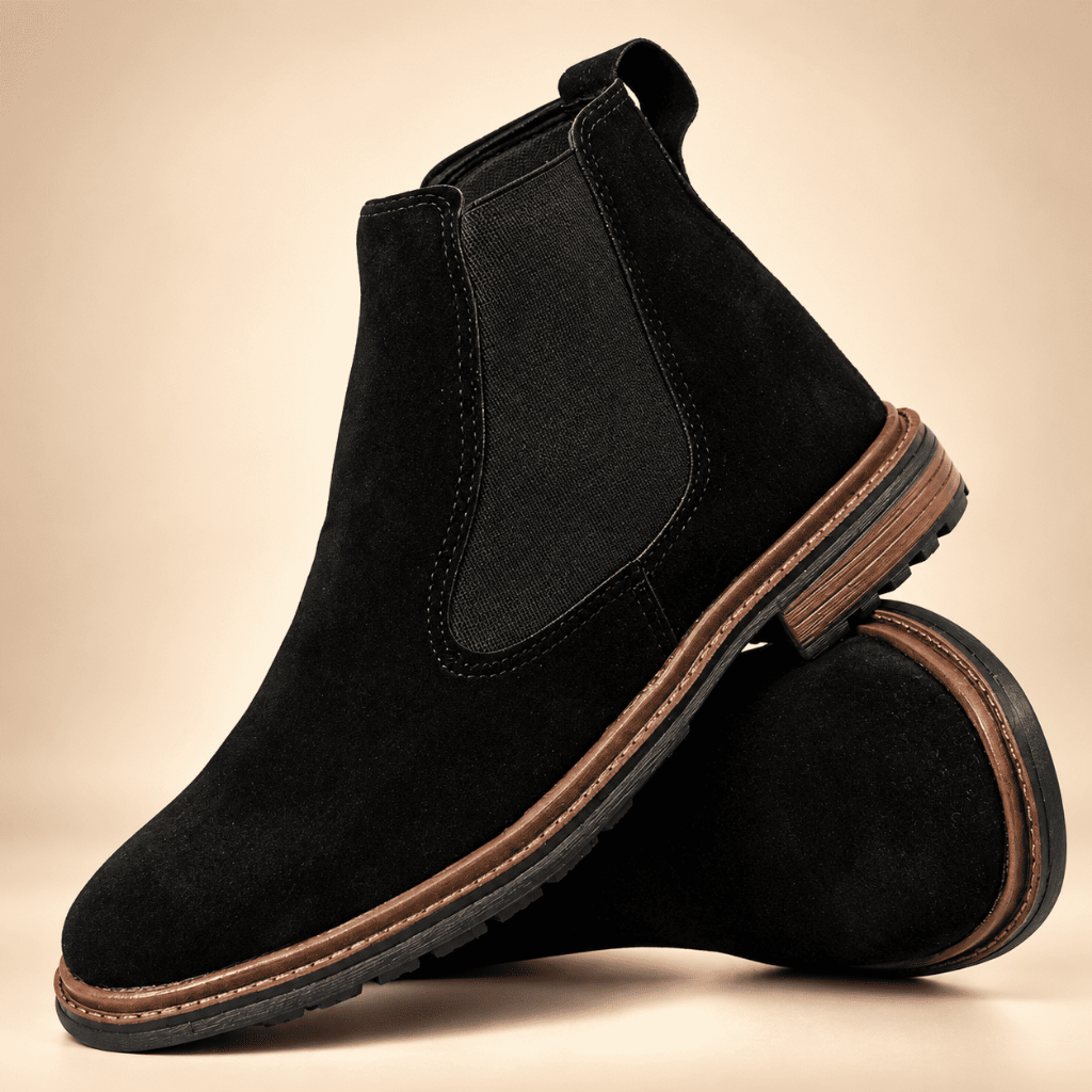 Botina Masculina Chelsea Casual Social Cano Curto Elástico Lateral Confortável Solado Robusto Trabalho Passeio