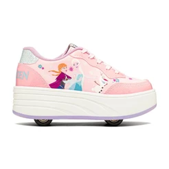 Tênis De Rodinha Infantil Feminino Disney Frozen Elsa e Anna com Rodinhas Removíveis Original 28 ao 35