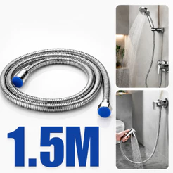 Mangueira Flexível 1,5m para Chuveiro e Ducha Higiênica Instalação Fácil Conexão Universal