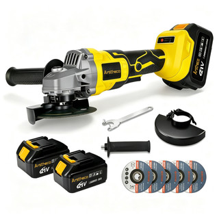 Esmerilhadeira Lixadeira Angular Sem Fio 125mm Brushless 21V Litio 2 Baterias 5 Discos