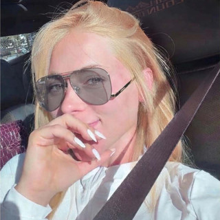 Oculos de sol Aviador Luxo lente escura UV400 Estilo blogueira inspirado nas blogueiras - Vivibora