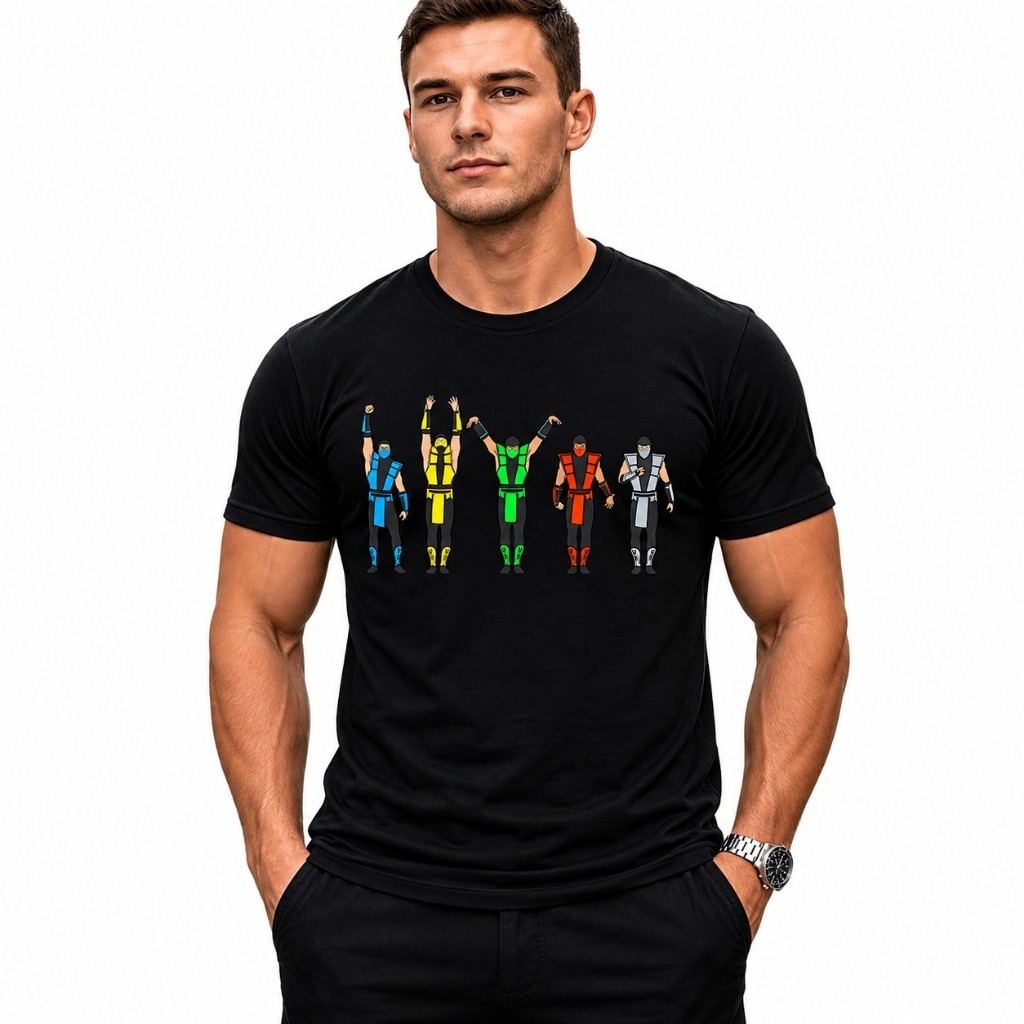 CAMISETA GEEK MORTAL KOMBAT GAMER CLÁSSICO 100% ALGODÃO