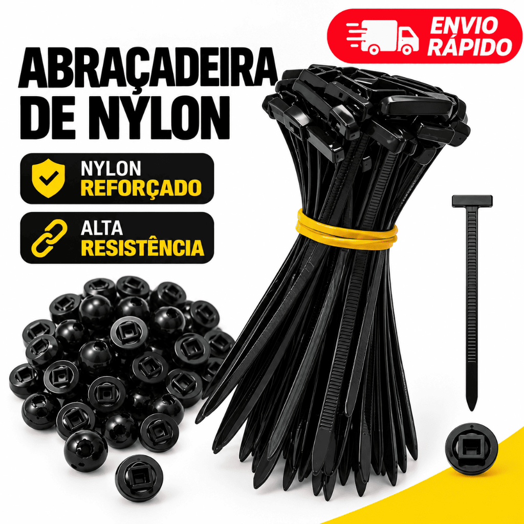 Presilha Fivela De Nylon Enforca Gato Grampo Automotivo Clipe