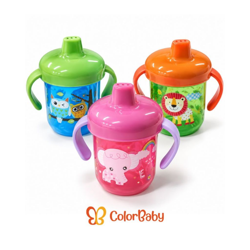 Copo de Treinamento/Transição Infantil para Bebês e Crianças 260ml - ColorBaby
