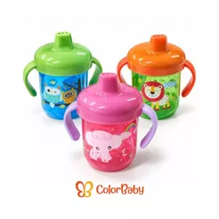 Copo de Treinamento/Transição Infantil para Bebês e Crianças 260ml - ColorBaby