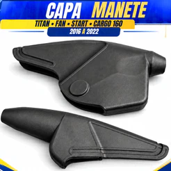 Par Capa Guarda Pó Manete Freio Embreagem CG Titan Fan Start Cargo 160 2016 a 2022