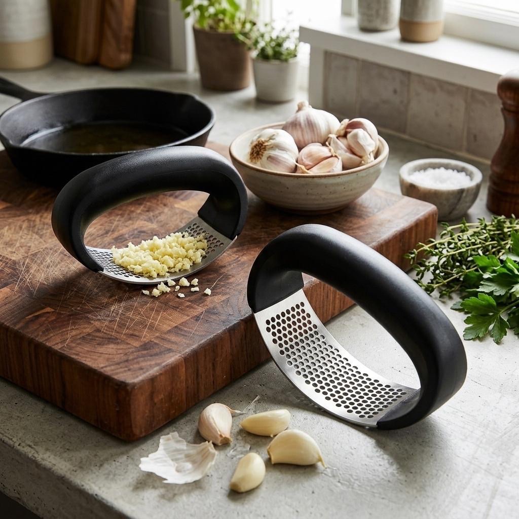 Espremedor Alho Inox Manual Amassador Triturador Cozinha Utensílio Doméstico Pratico