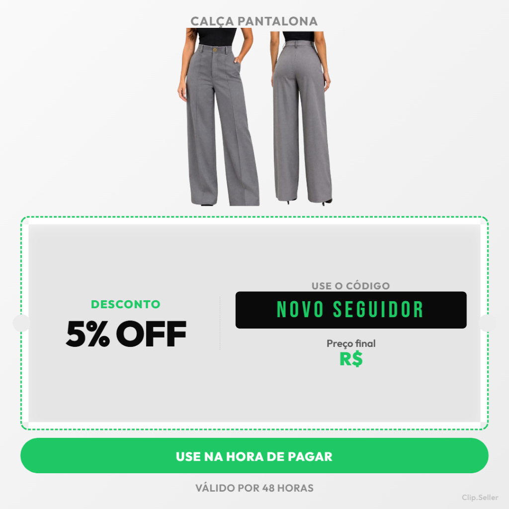 calça alfaiataria femenina pantalona