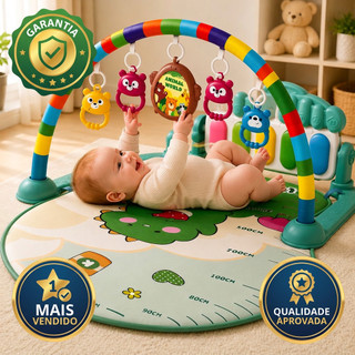 Tapete Musical Infantil Interativo para Bebês com Arco - Verde