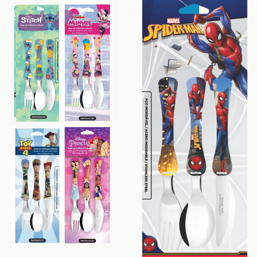 Talher Infantil Stitch Disney Inox