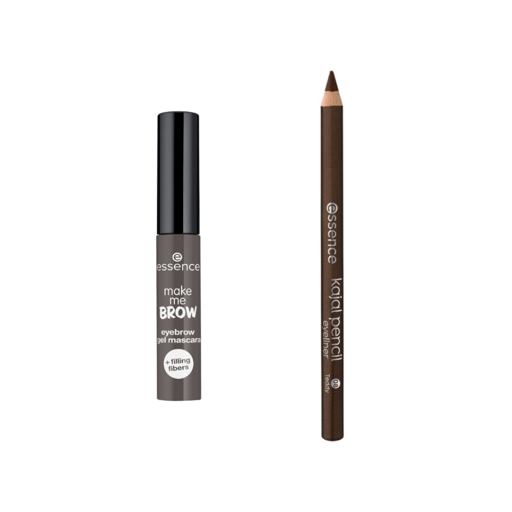 KIT Gel para Sobrancelhas Make Me Brow 04 + Lápis Kajal 08 essence
