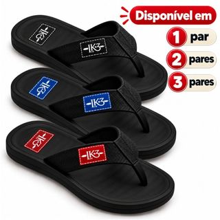 Kit Chinelo Masculino Adulto Macio Confortável Antiderrapante Sandália Masculina Casual Envio Full