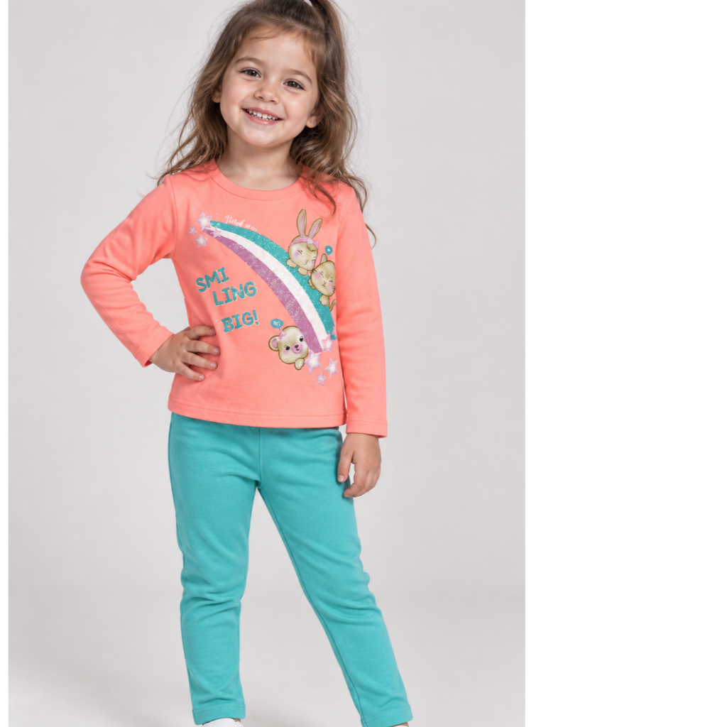 Conjunto Brandili Flanelado com Blusão e Legging
