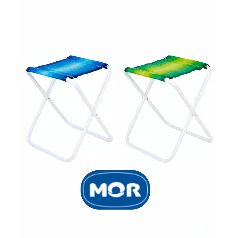 Banqueta Dobravel Pesca Camping Cores Sortidas Aço Mor Reforçada 90kg