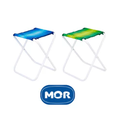 Banqueta Dobravel Pesca Camping Cores Sortidas Aço Mor Reforçada 90kg