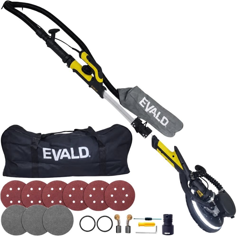Lixadeira para Parede e Teto Telescópica 360° 750W Led e Bolsa ELPT-750 EVALD