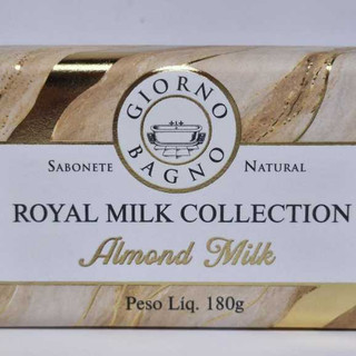 Kit 2 Sabonetes Royal Milk Almond Milk & Baobá Milk Giorno Bagno Perfumaria 180g Higiene Pessoal