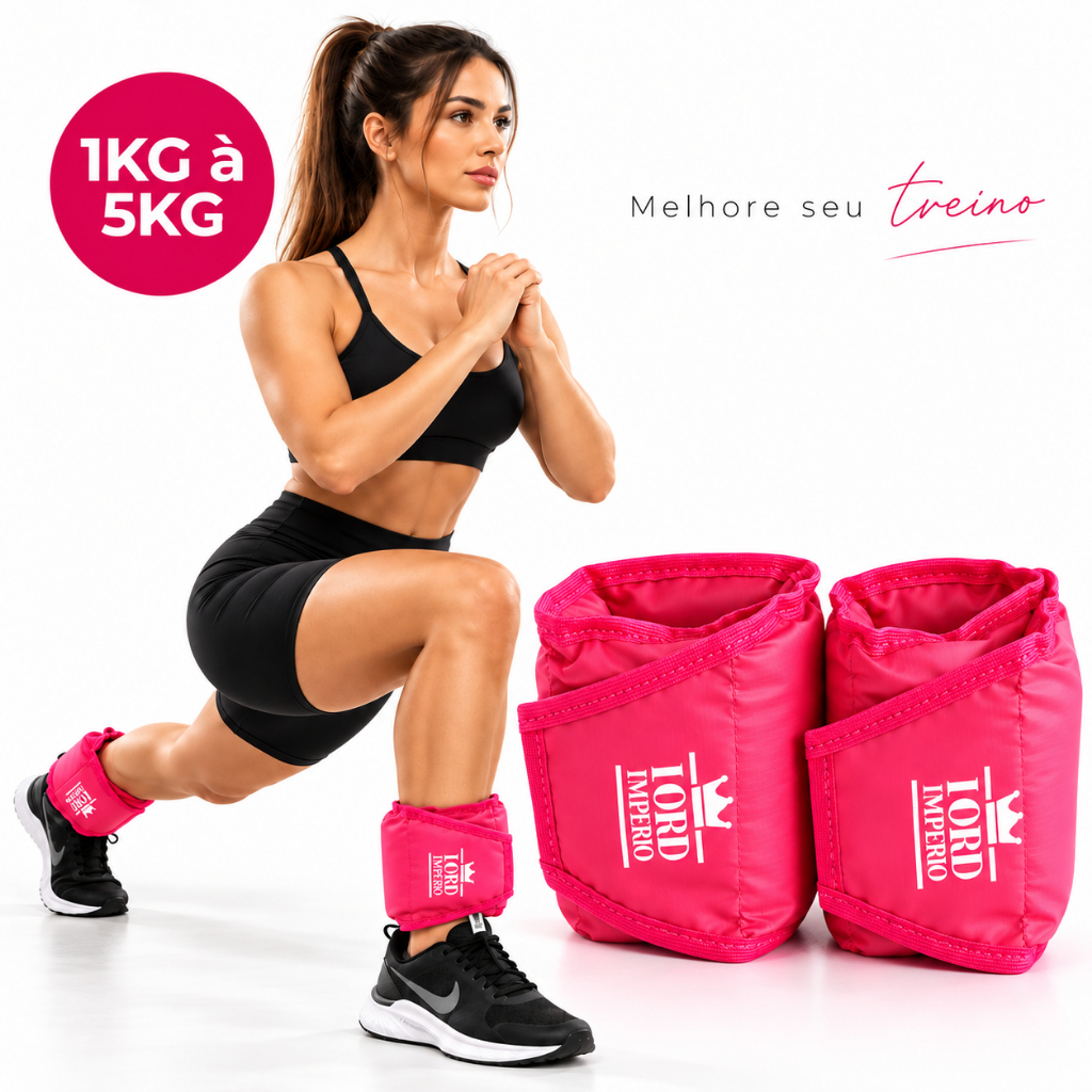 Par Peso  Caneleira Tornozeleira para Academia Treino Musculação Profissional