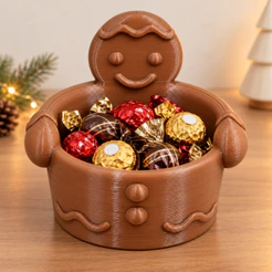 Porta Bombom Natalino Boneco De Gengibre Porta Doces Decoração De Mesa Bombons Balas E Cookies