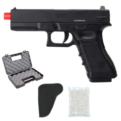 Pistola de Airsoft CBT17 Spring 6mm - Combat + Maleta + Coldre + Esferas