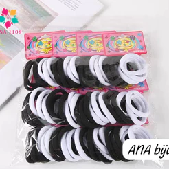 ANA 1108 Médio Xuxinha para cabelo de Meia 72 unidades / Rabico e elástico para cabelo Scrunchie