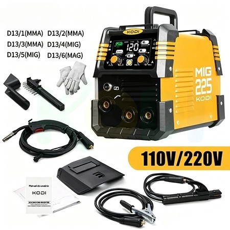 Máquina de Solda Inversora MMA/MIG 220V ou 110V/220V com Cabos e Máscara Escolha o Modelo